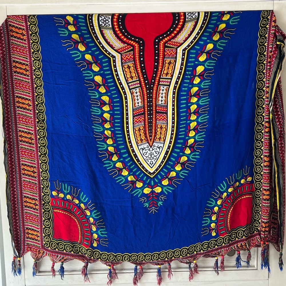 WOMEN BEACH TRIBAL SWIM SUIT COVER & TASSEL FRINGE